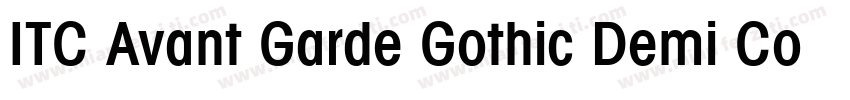 ITC Avant Garde Gothic Demi Conden字体转换